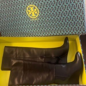 New TORY BURCH leather boots.